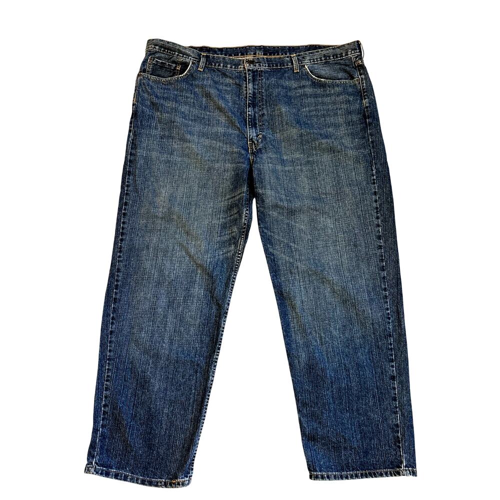 Levis 550 Jeans Mens 50x32 (48x32) Blue Relaxed Fit Tapered Leg 100% Cotton